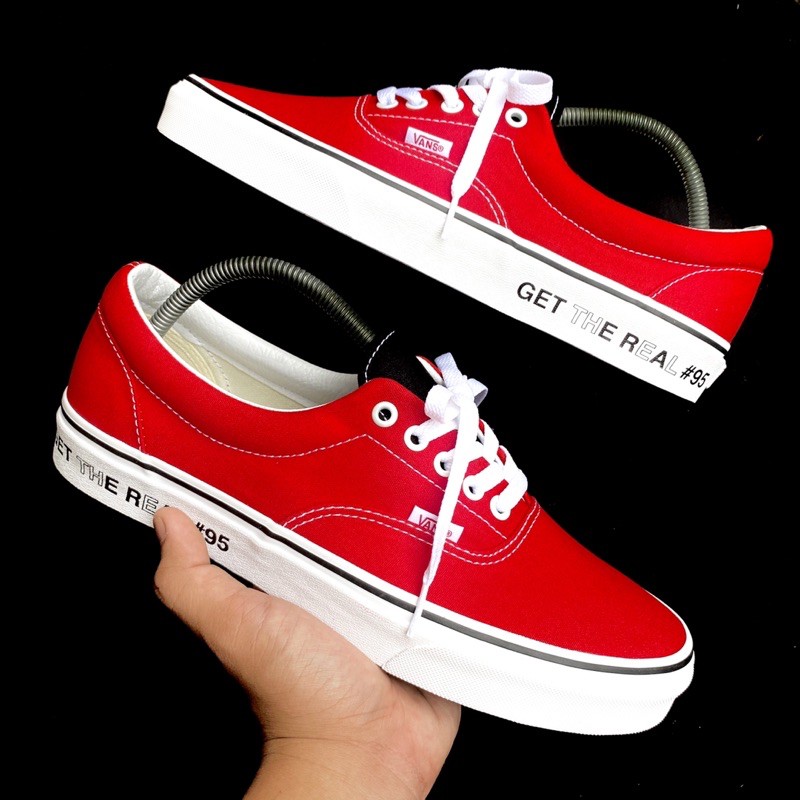 All red cheap vans era