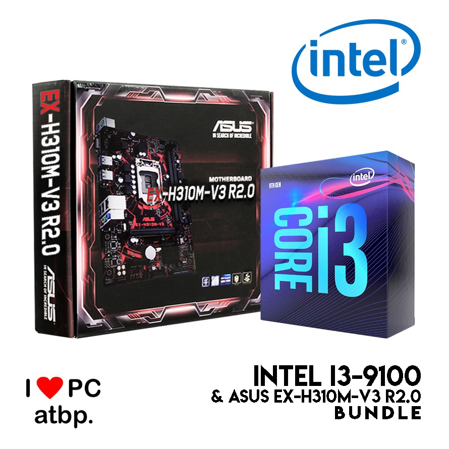 H310 +Core i3-9100 + ram 16gb ssd 256gb