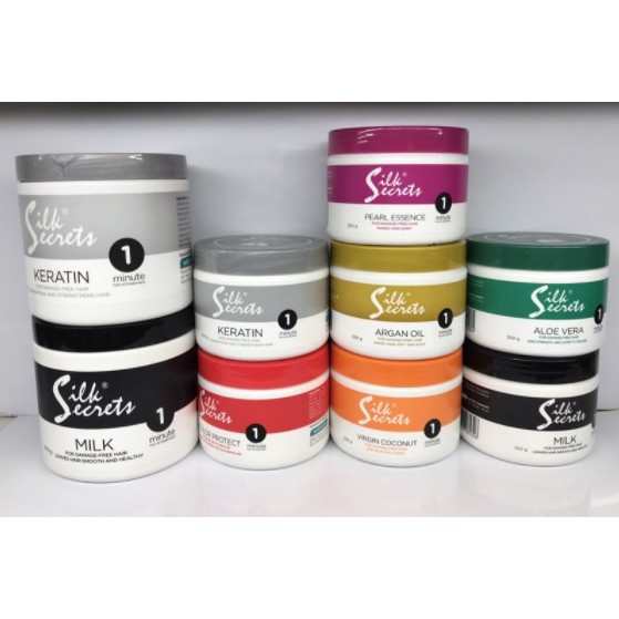 SILK SECRETS One Minute Hot Oil Treatment * ARGAN OIL * KERATIN * COLOR