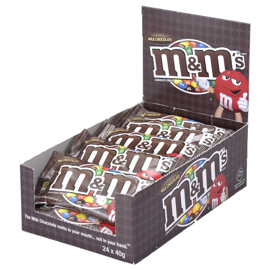M&M's Chocolate Candies 40g 24pcs (1 box) - Milk