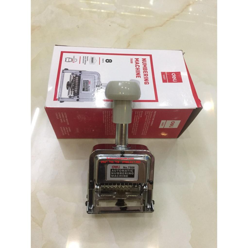 Deli 7508 8-NUMBER AUTOMATIC JUMPING SEAL (Genuine product) | Shopee ...