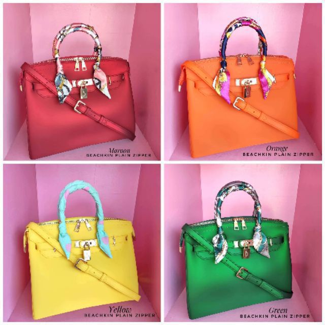 Hot Item] Candy Beachkin Matte Jelly Handbags with Zipper for Women  (XP1474-E3)