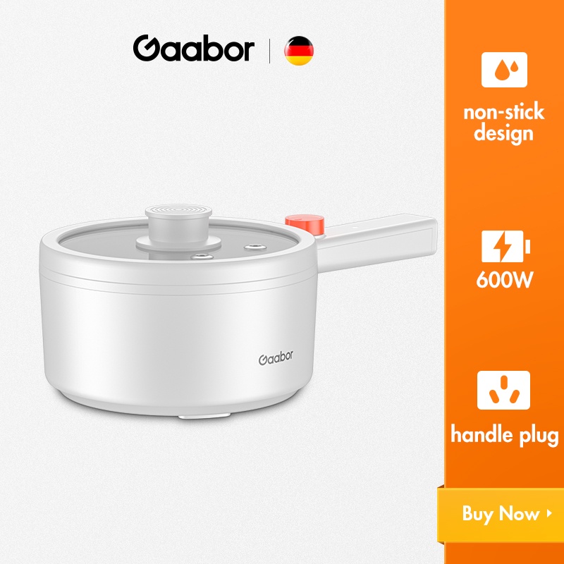 Gaabor Electric Caldron Cooking Pot Non Stick MultiPurpose Pot 15cm