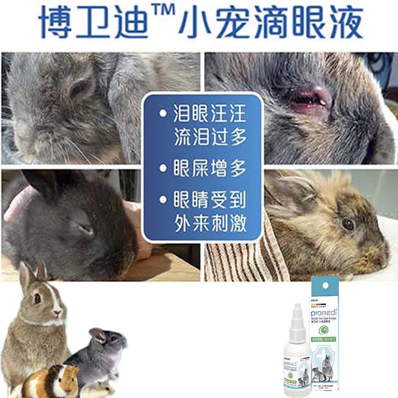 Pet rabbit chinchilla guinea pig general eye drops medicine