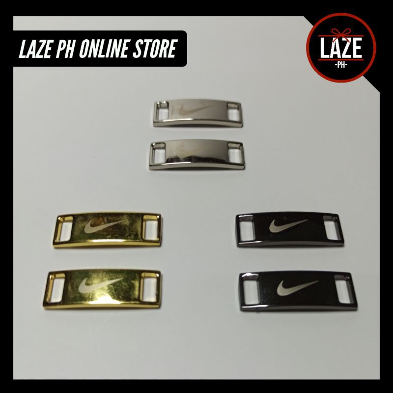 Gold metal plated nike swoosh best sale