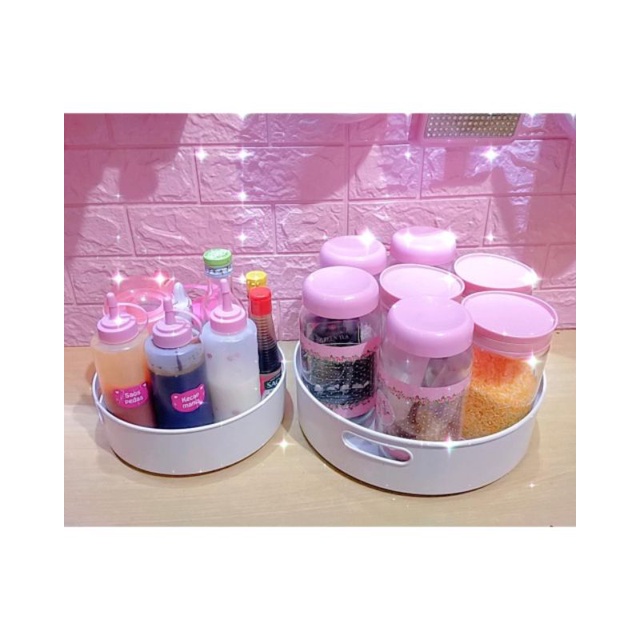 Rotating Rack / Seasoning Rack / Soy Sauce Bottle Rack / Cake Jar Rack / Versatile Rotating Rack