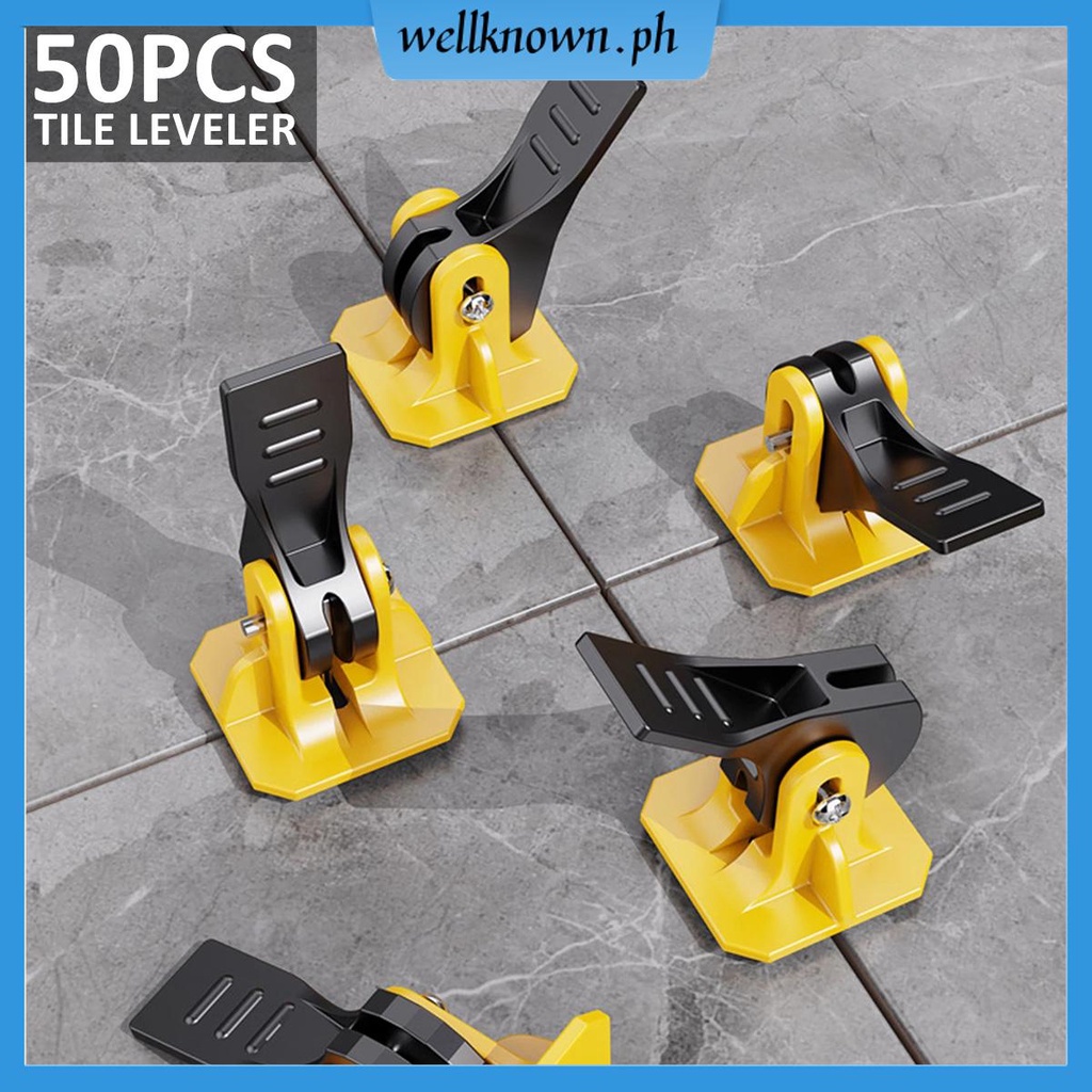 50 Pcs Tile Leveling System Kit Reusable Tile Leveler Adjuster Plastic ...