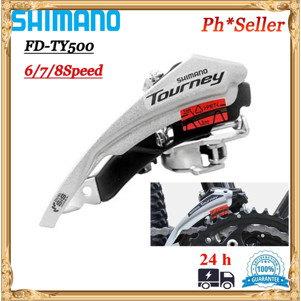 SHIMANO Tourney FD-TY500 6/7/8Speed Mountain Bike Front Derailleur ...