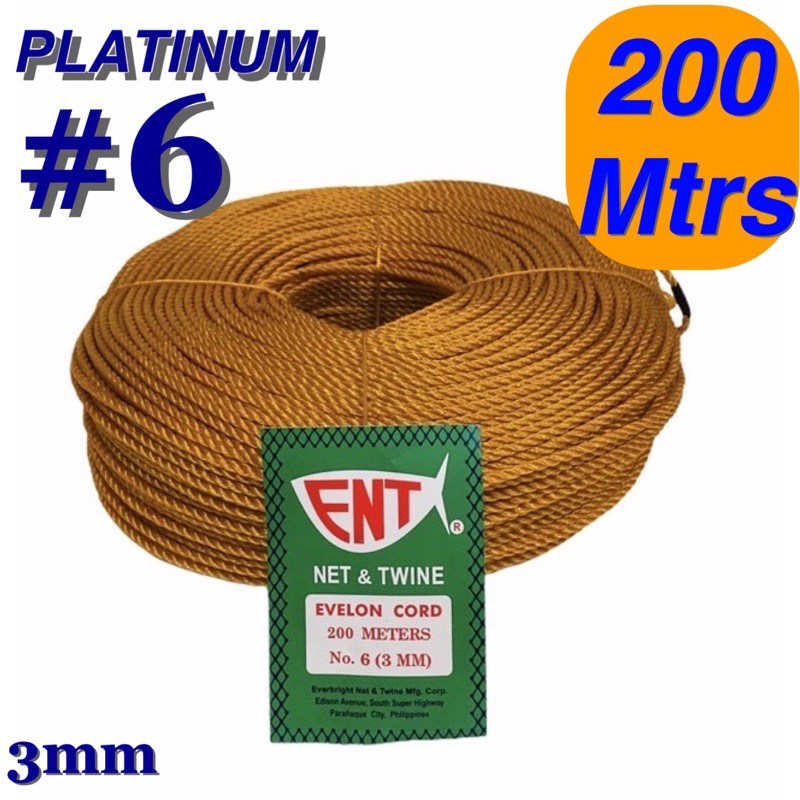 200Mtrs. ENT Rope #6 Twine (3mm) Sold per 200m roll tali lubid | Shopee ...