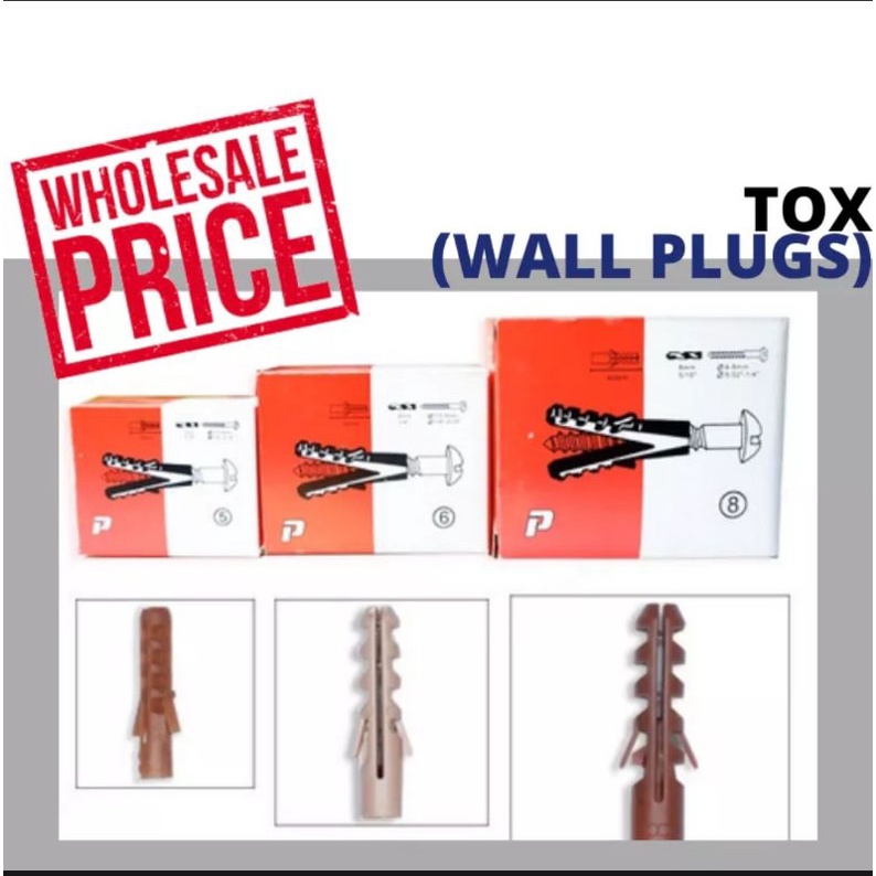 AC GLASS TOX Wall Plugs (5, 6, 8) Shopee Philippines