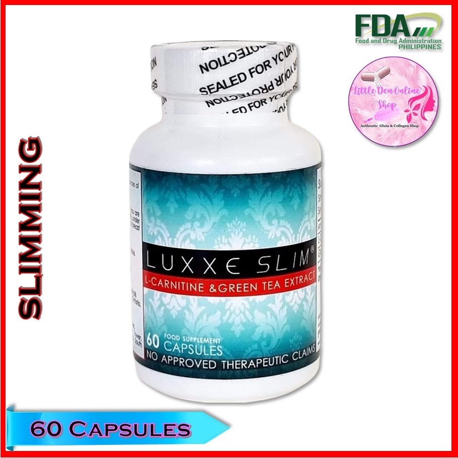 Authentic Luxxe Slim LCarnitine & Green Tea Extract 60 Capsules (500mg) Shopee Philippines