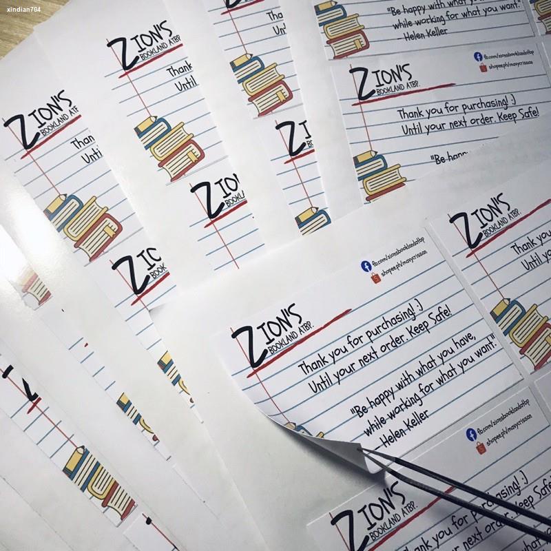 CUSTOMIZED STICKER LABEL (PRICE PER SHEETS, NO MINIMUM) Shopee