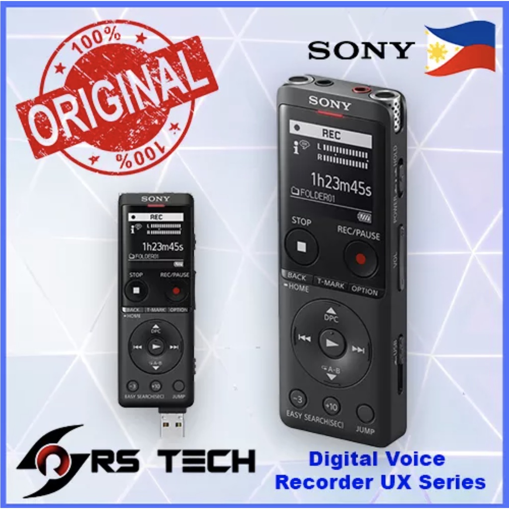 Sony ICDUX570F Digital Voice Recorder (Black) Shopee Philippines