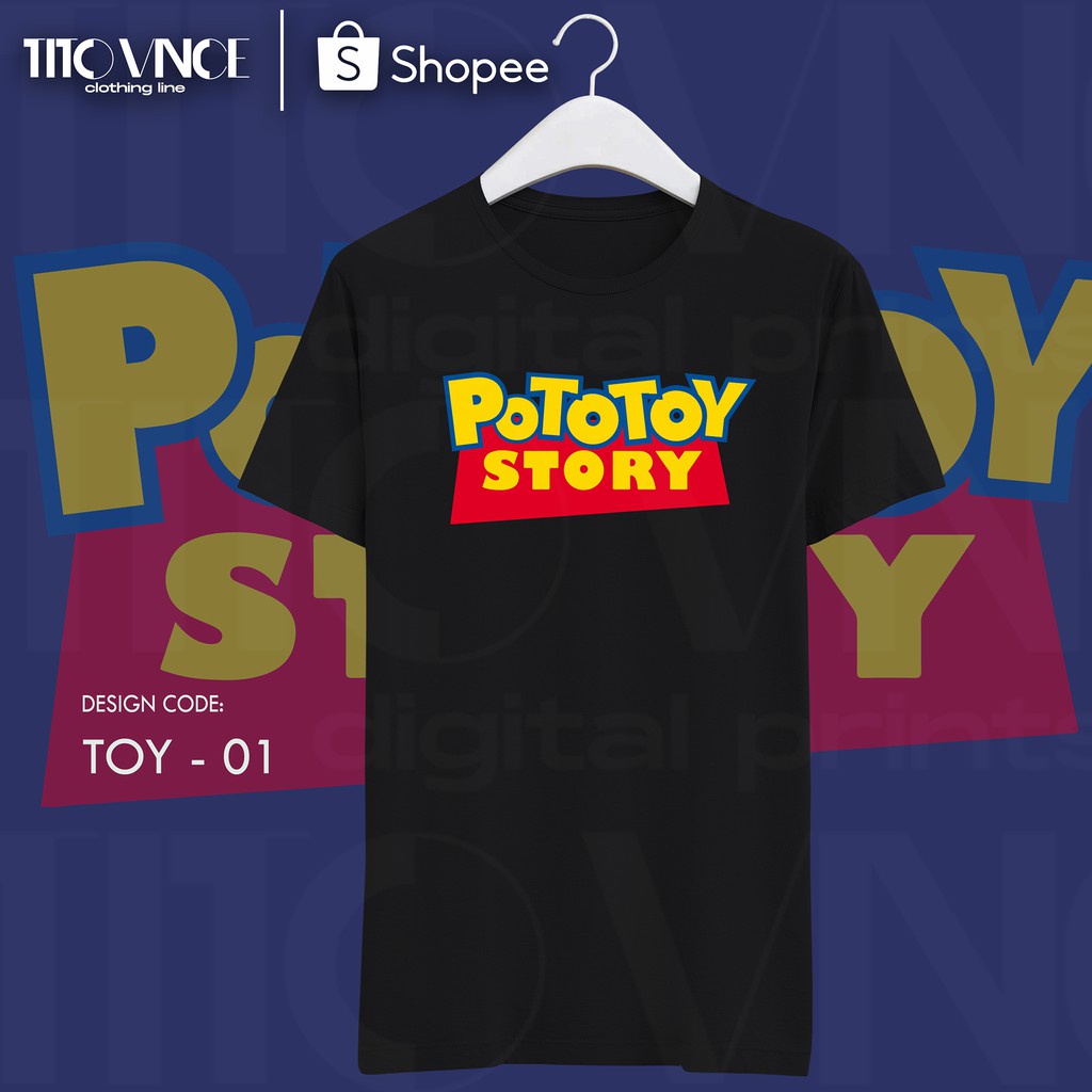 POTOTOY STORY TOY STORY TSHIRT GOOD QUALITY TSHIRT COTTON | Shopee ...