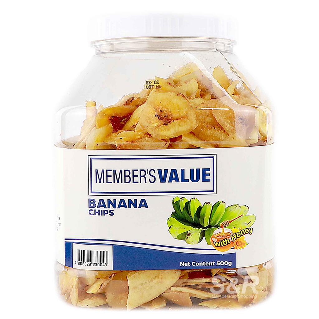 Members Value Banana Chips with Honey 600g Shopee Philippines