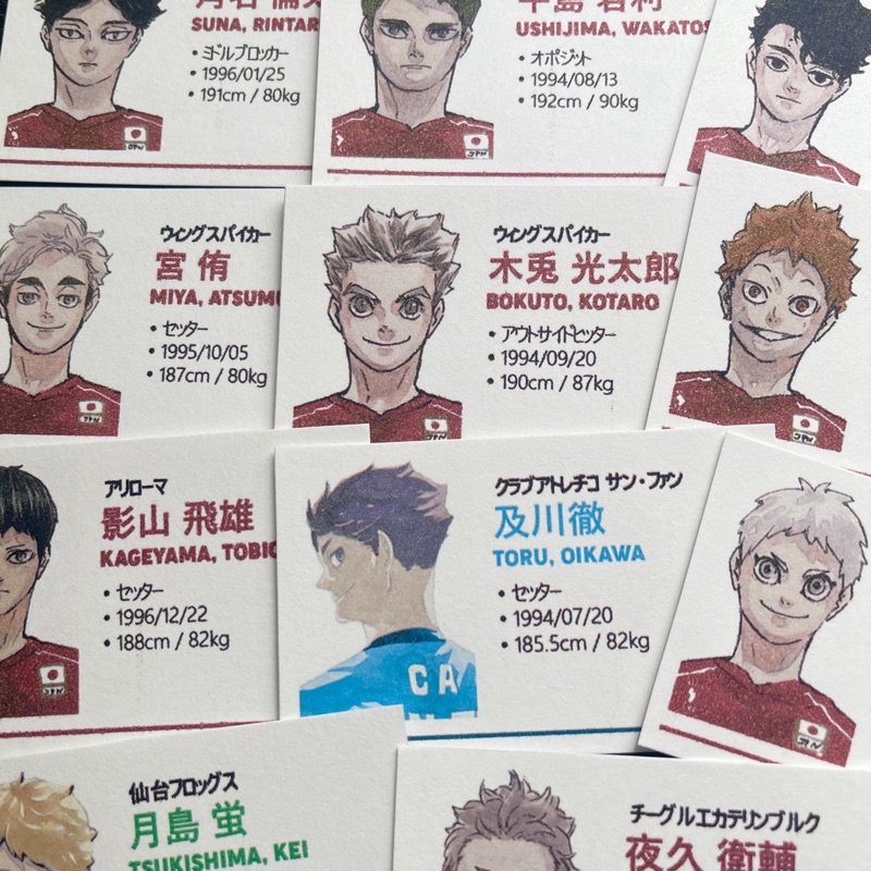 Gk Haikyuu Team Japan Anime Id Cards Shopee Philippines