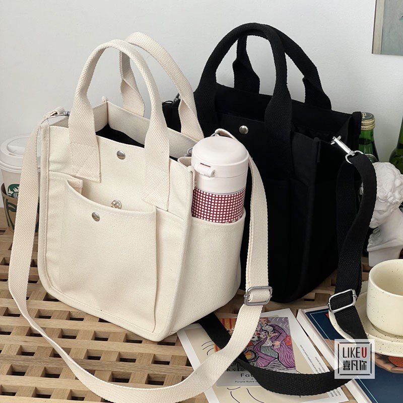 Canvas tote bag shopee sale