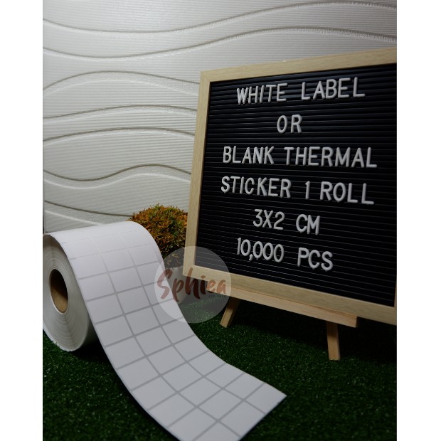 1 Roll10000pcs Thermal Barcode Sticker Labelthermal Printer Sticker Labeldirect Sticker Label 3738