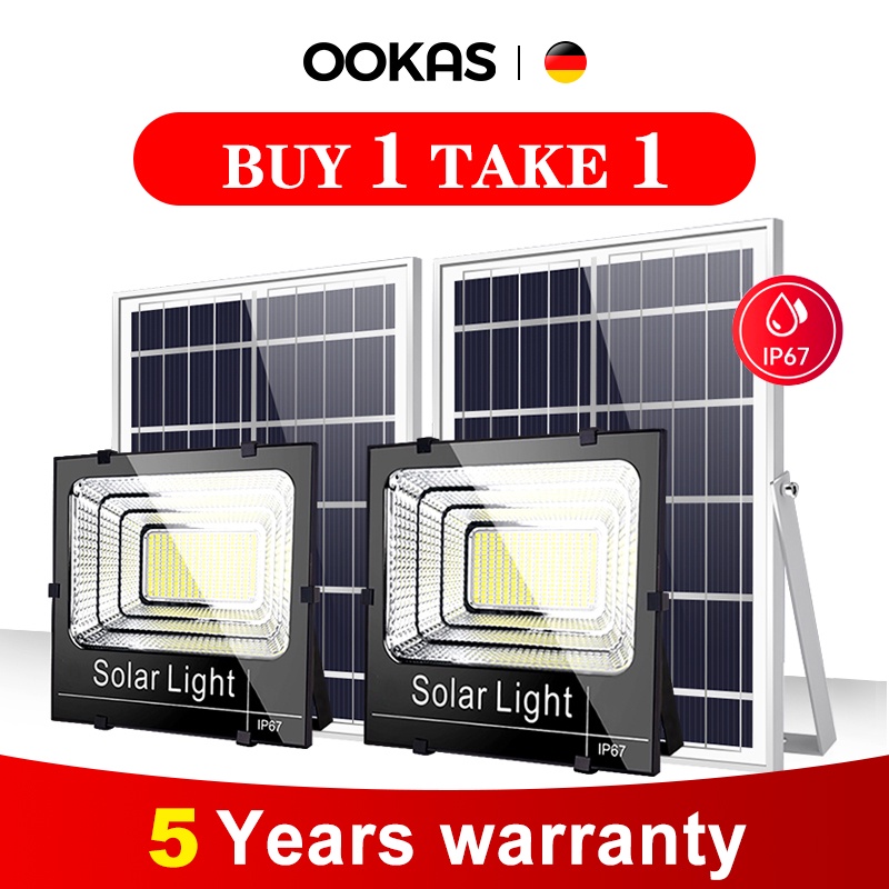 OOKAS Buy Take Solar Light Outdoor LED Light Solar Flood Light  Waterproof Street Lamp Shopee Philippines