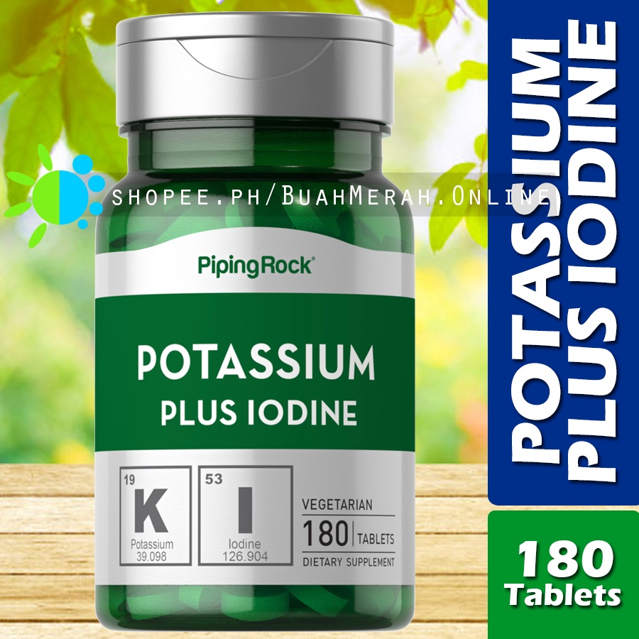 POTASSIUM PLUS IODINE 180 Tablets Potassium Chloride / Iodide