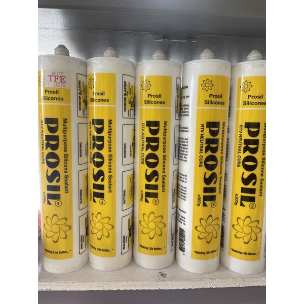 PROSIL ORIGINAL SILICONE SEALANT NEUTRAL CURE RTV WHITE BLACK SILVER