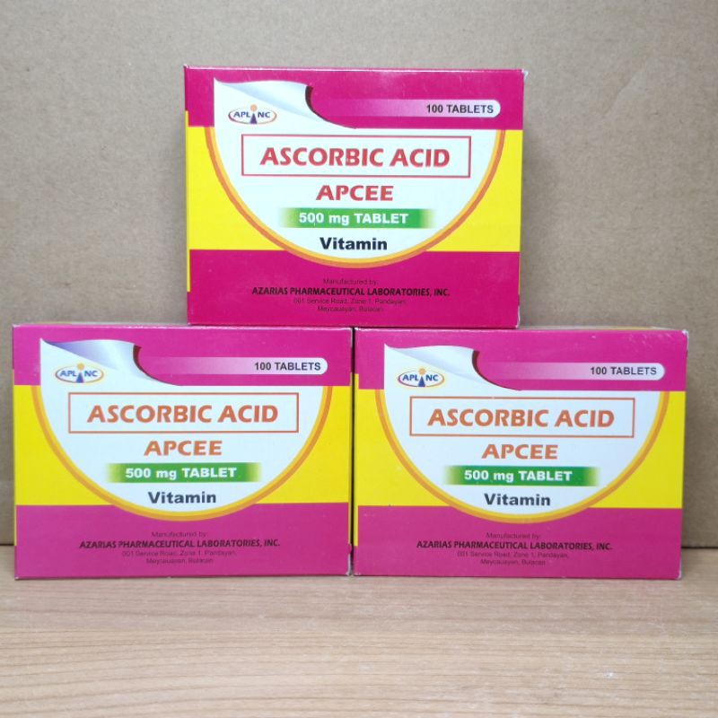 APCEE (Ascorbic Acid) 100 Tablet Vitamin C | Shopee Philippines