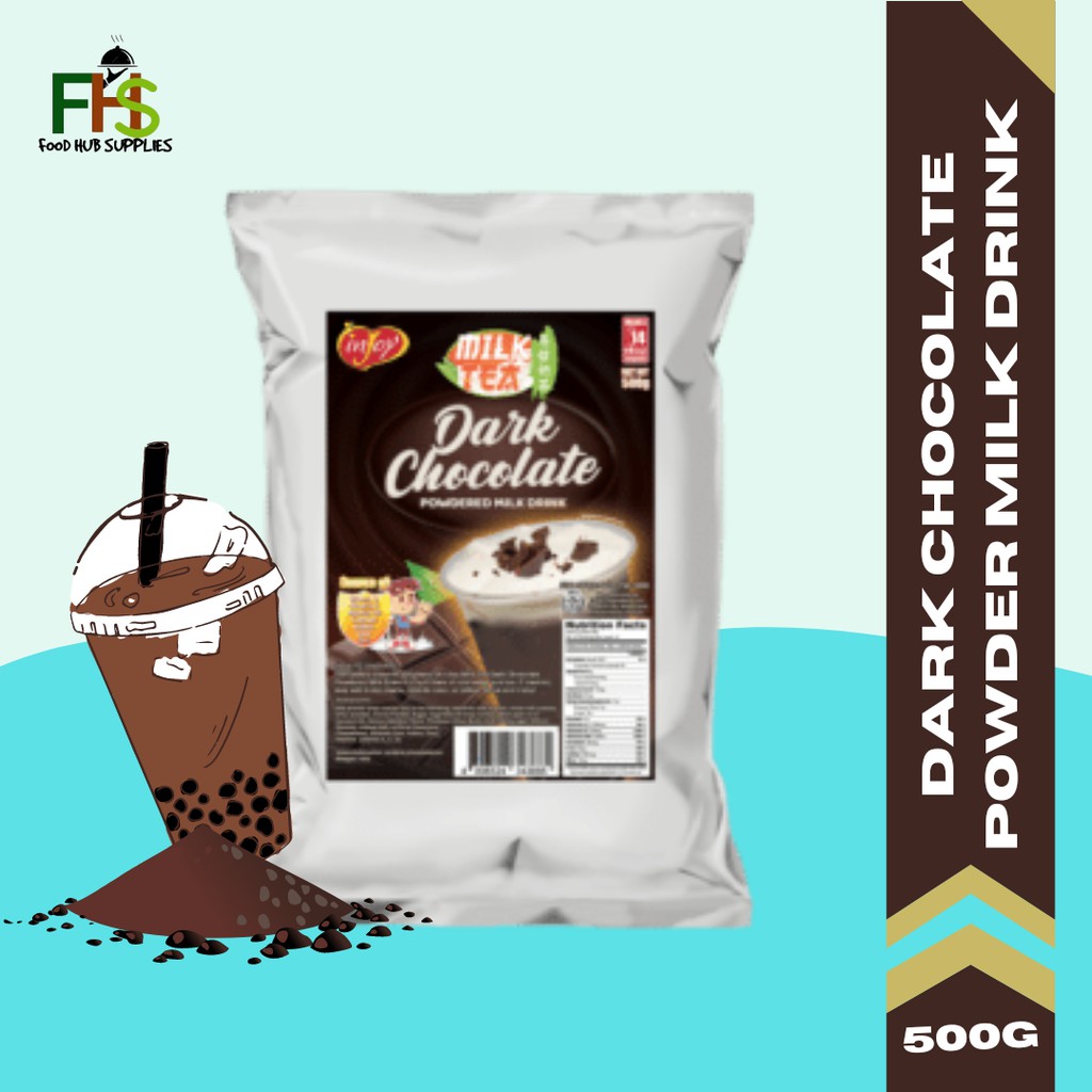 Injoy Dark Chocolate Milk Tea Powder 500g Shopee Philippines