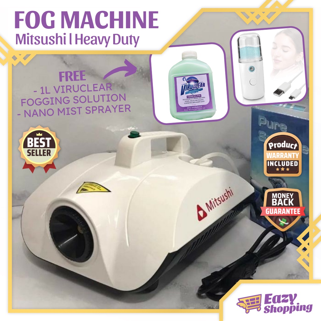 Eazy Shop l Heavy Duty Mitsushi Fog Machine l FREE 1L Viruclear Fogging