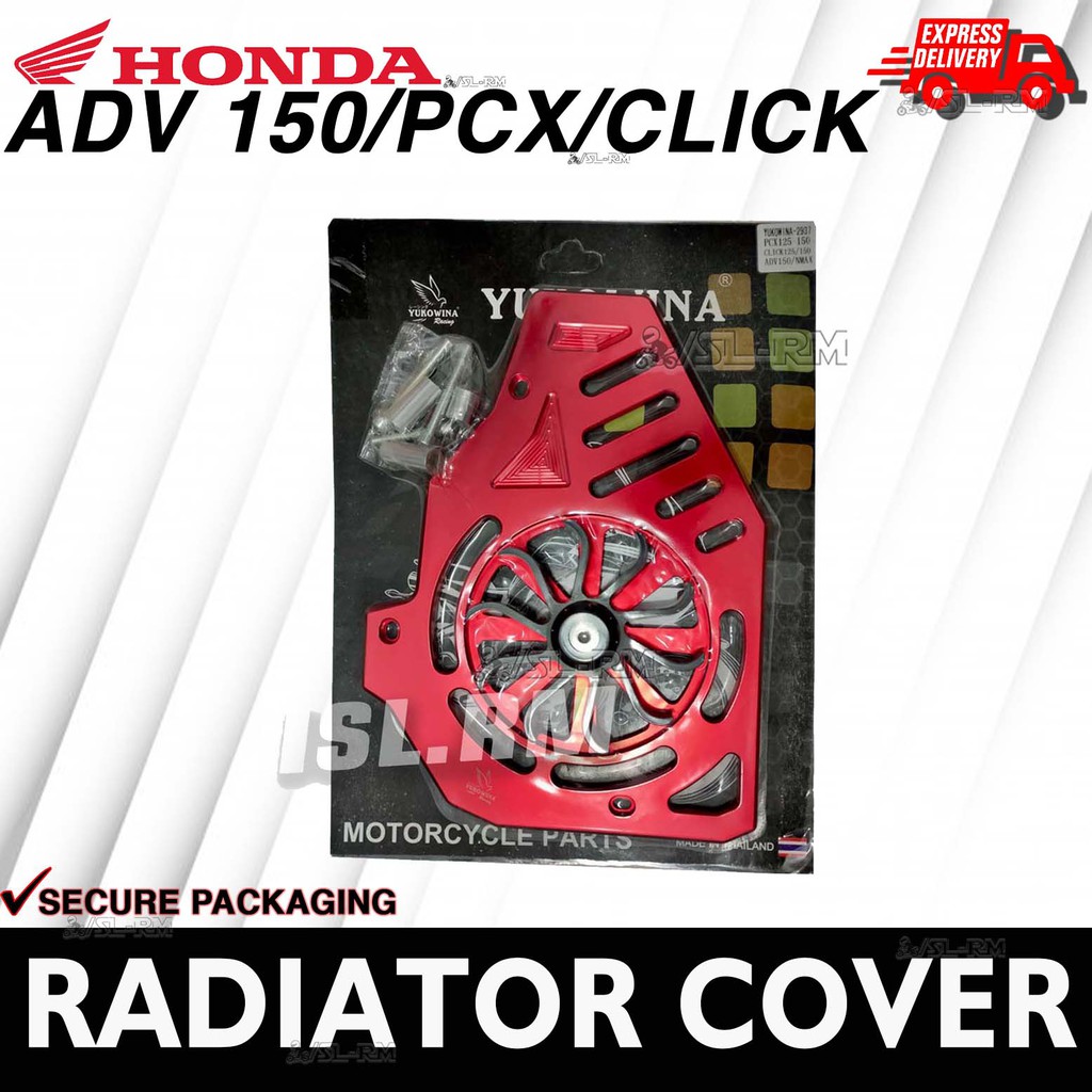 Honda Click ADV 150 PCX Radiator cover Spinner RED | Shopee Philippines