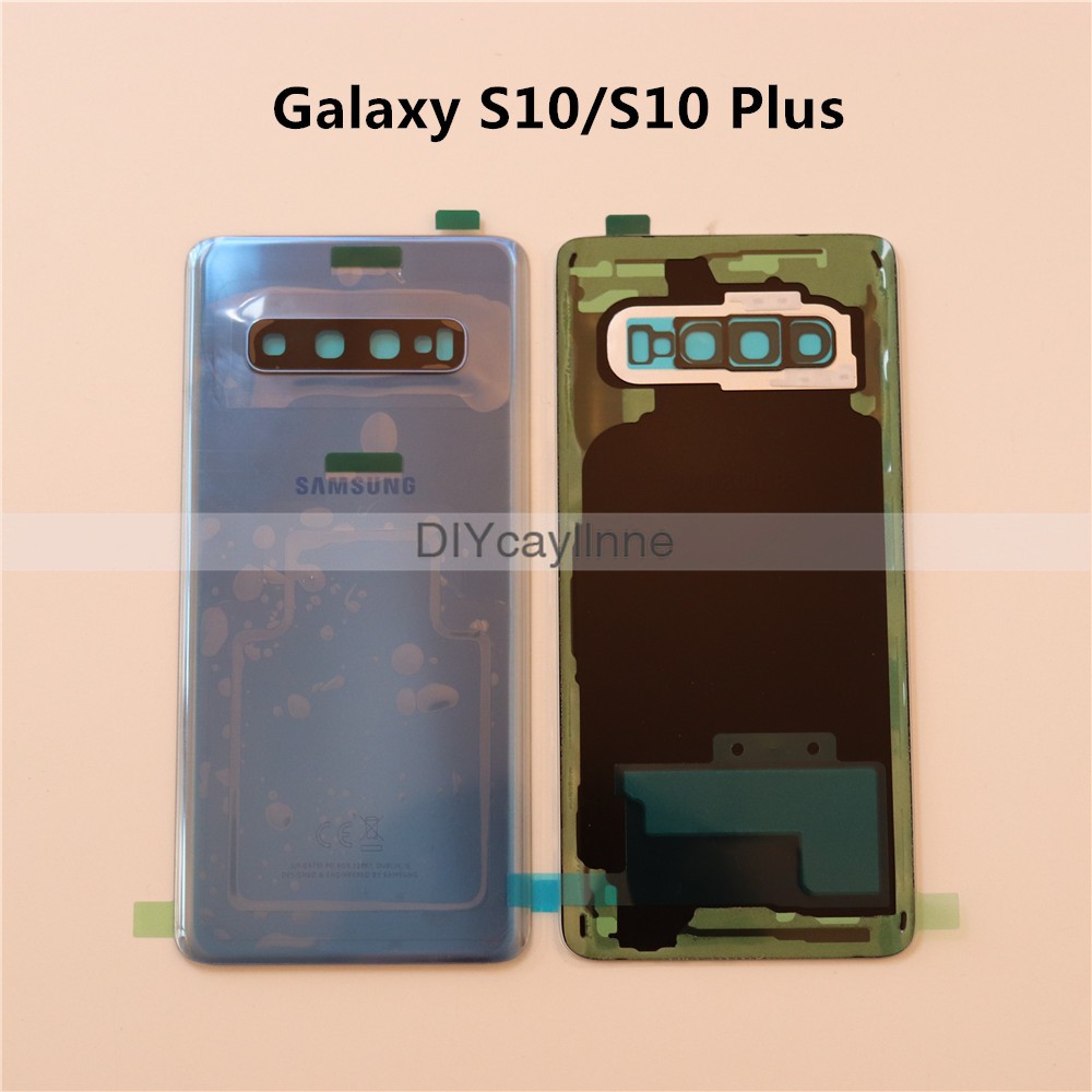 Back Glass Replacement for Samsung Galaxy S10 Plus S10+ S10E Battery Cover  Rear Door Housing Case Camera Lens IMei