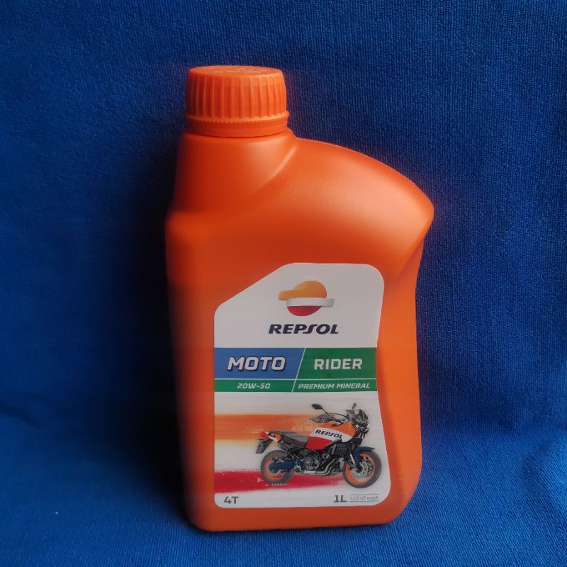 Repsol motorcycle oil Raider premium 4T 20w-50 1liter | Shopee Philippines