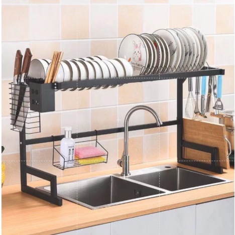THE 7 DWARVES 75CM Full Set Dish Rack Over Sink Kitchen Countertop ...