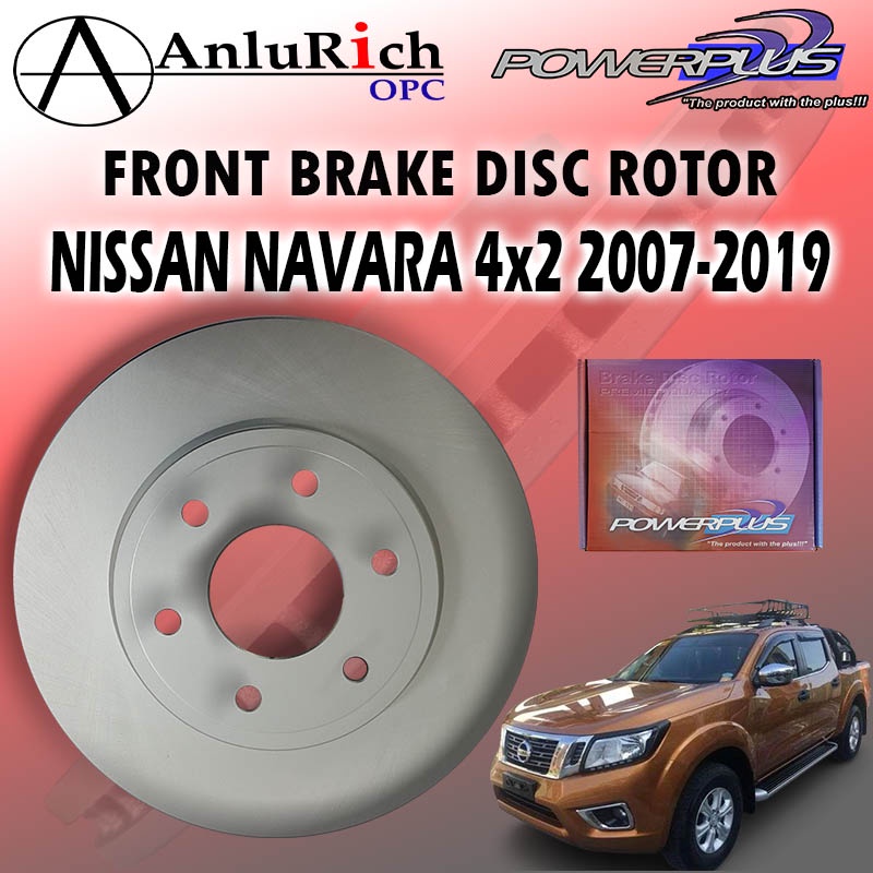 Front Brake Disc Rotor for Nissan Navara 4x2 20072019 Powerplus PRD36515 / PRD36515 Shopee