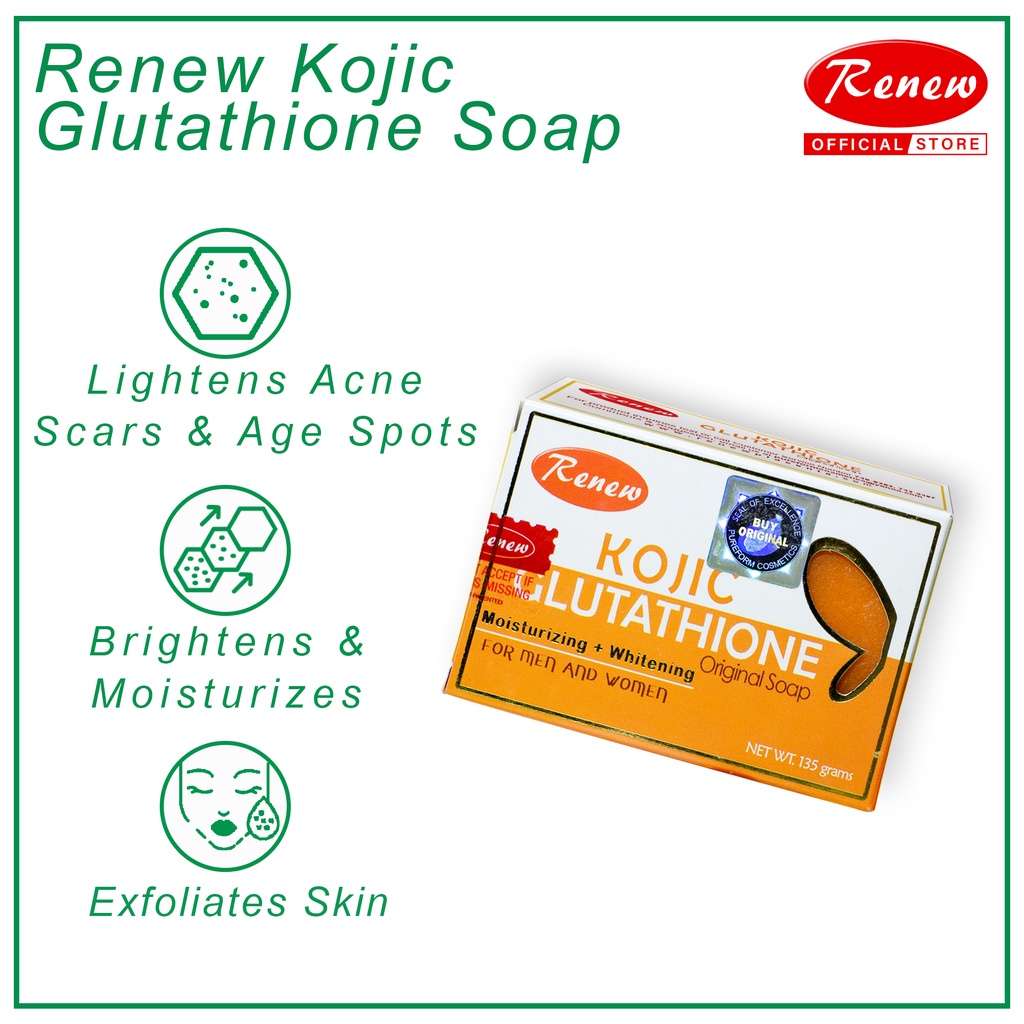 renew kojic glutathione soap Renew Placenta Kojic Glutathione 135g