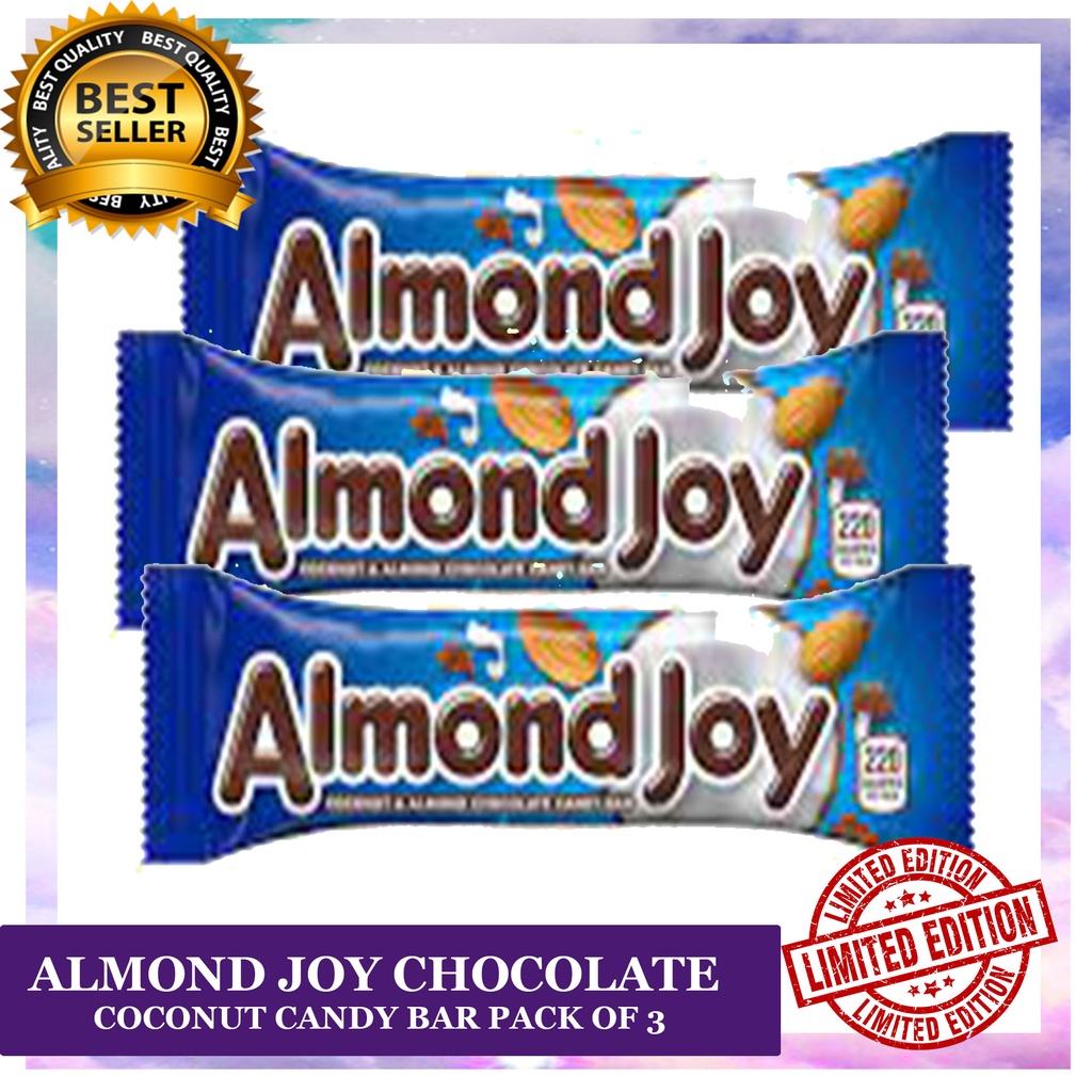 ALMOND JOY CHOCOLATE COCONUT CANDY BAR PACK OF 3 cQn Shopee Philippines
