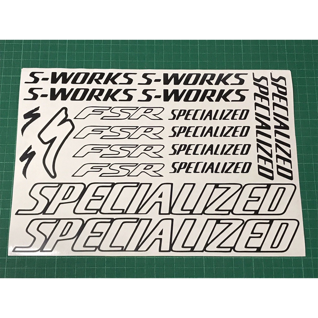 1Set SPECIALIZED FSR S WORKS Cycling Stickers Decals Colours Bike Frame ...