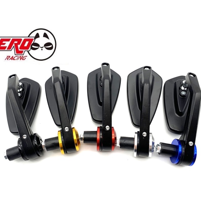 Motorcycle Aluminum Rear View Side Mirror Round Bar end Mirror ...