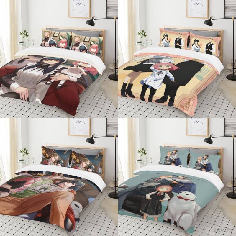 M&B SPY X FAMILY Loid Forger Anya Forger Yor Bond 3in1 Bedding Set Bed ...