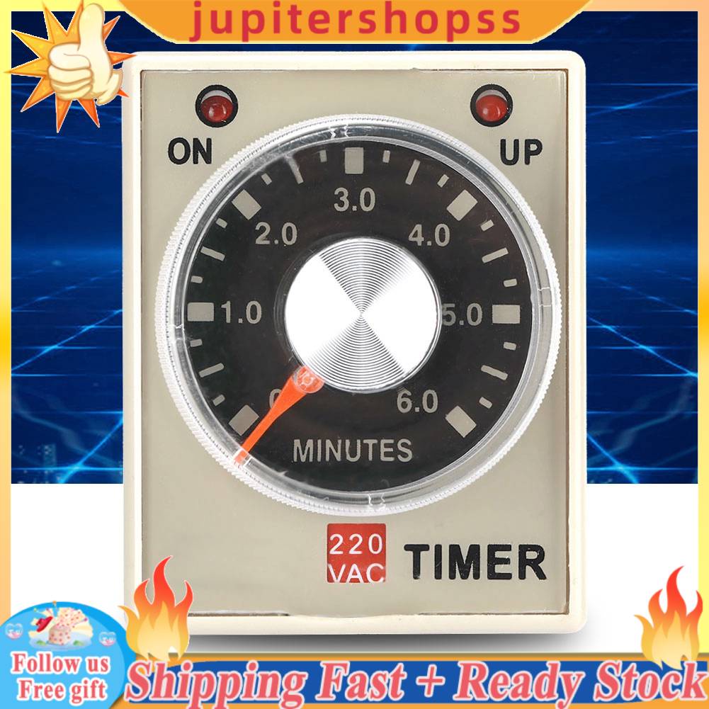 Jupiter 6s 10s 30s 60m Time Delay Power OFF/ON Timer Relay With Socket ...