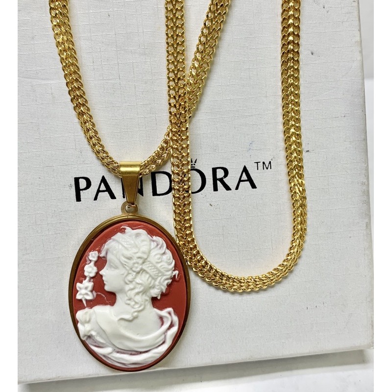 Pandora deals cameo necklace