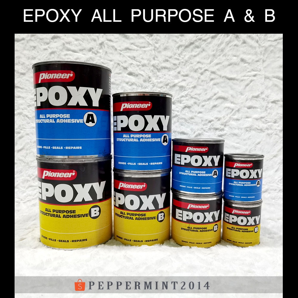 Pioneer Epoxy All Purpose Structural Adhesive A & B Bonds Fills Seals ...