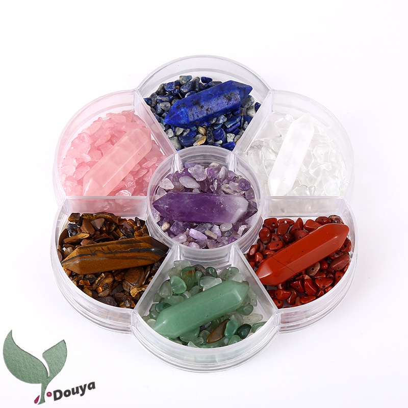 7 Chakra Crystal Stones Natural Reiki Healing Crystals Gemstones with ...
