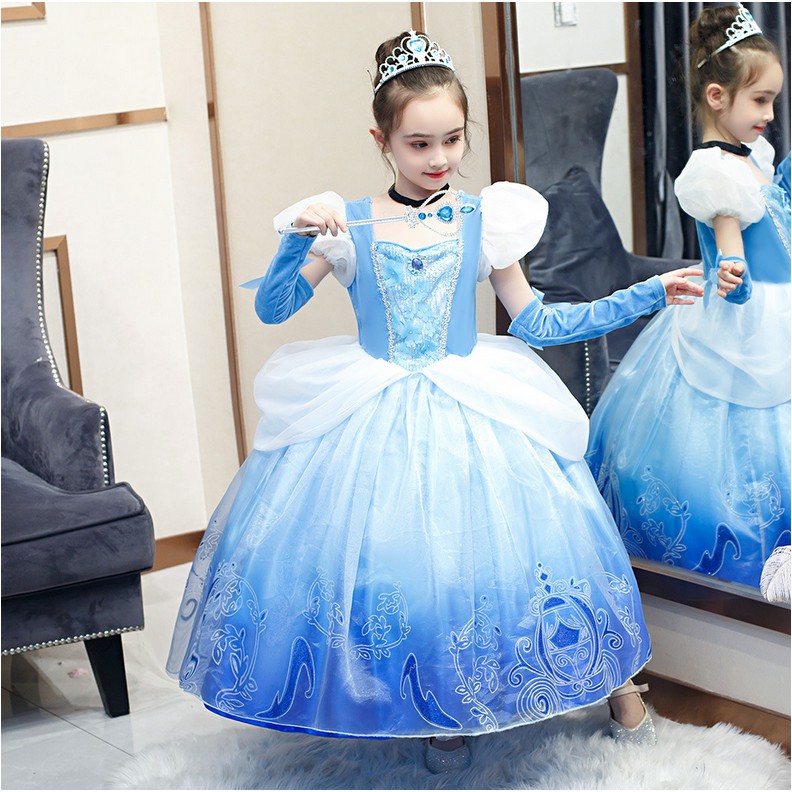 Cinderella gown for kids best sale