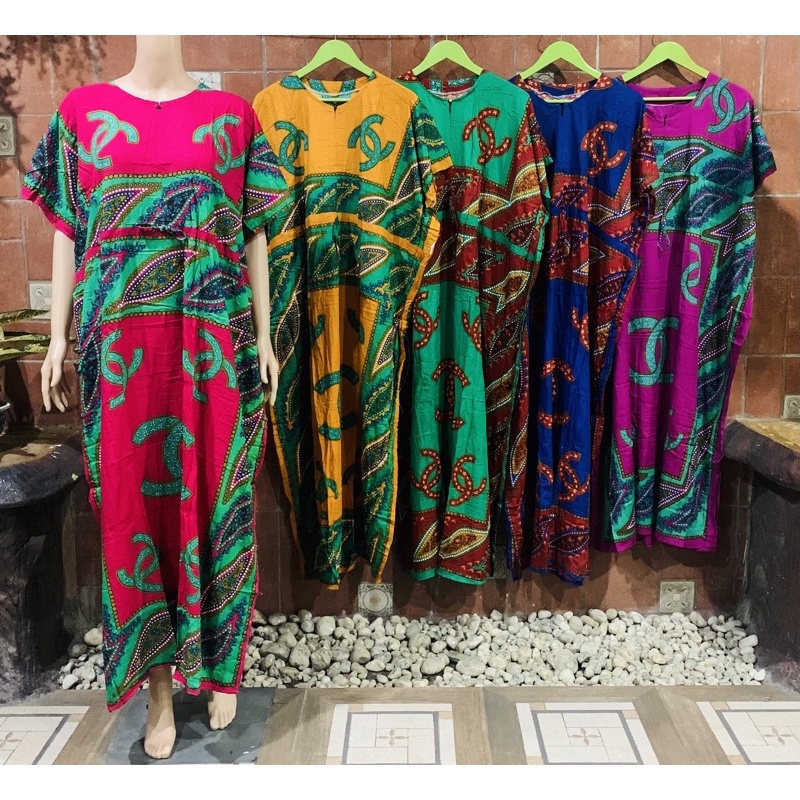 PLUS SIZE Long Kaftan Batik CC Duster Dress Shopee Philippines