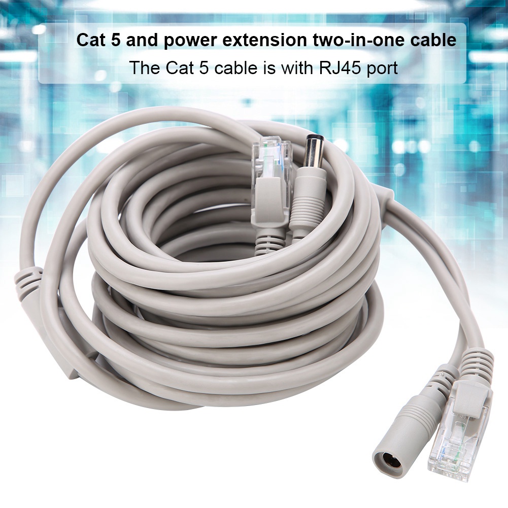 Cavo Ethernet + Alimentazione CCTV ASHATA - 10M, RJ45 E Jack 2.1mm/5.5mm | Per Telecamere IP E NVR - Foto 11