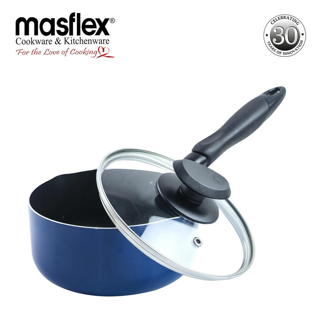 Masflex Induction Saucepan With 2 Side Spout & Glass Lid Shopee Philippines