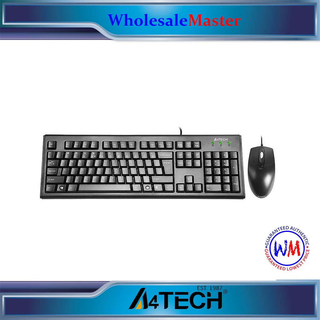 A4tech Krs8372 USB Keyboard And Mouse Combo Shopee Philippines
