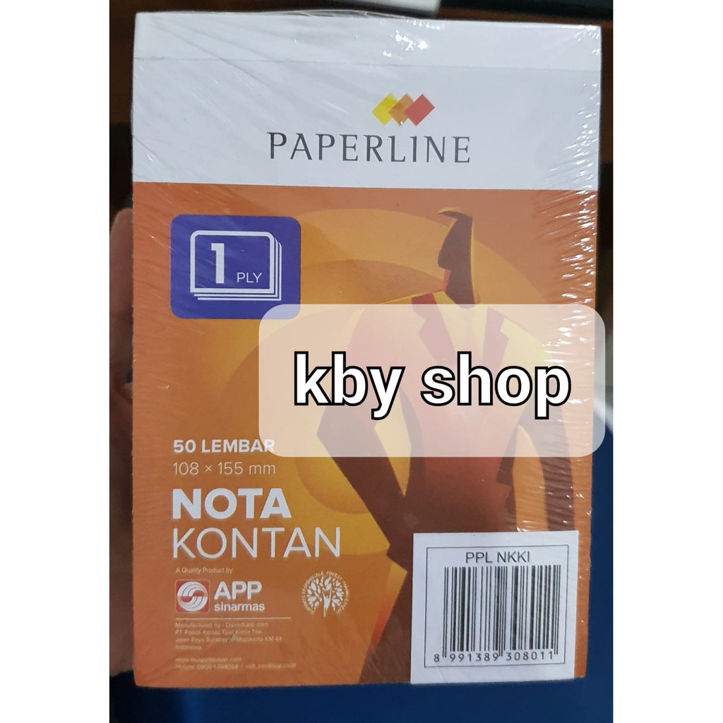 50 SHEETS Paperline Cash Notes K1 SMALL 1 PLY HVS BOOK BON | Shopee ...