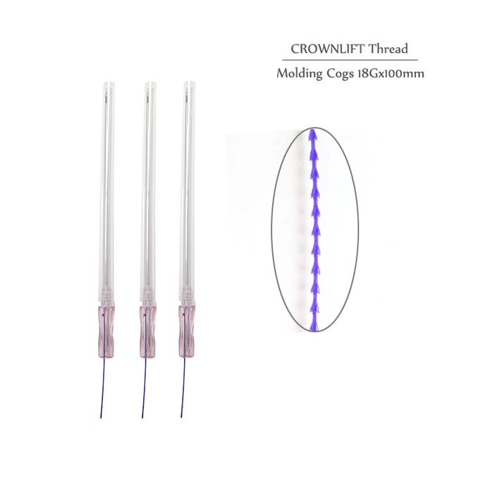 20pcs 4D 6D 8D Thread Lifting PDO Cog with W Type Cannula | Shopee ...