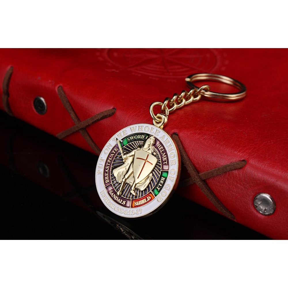 Knights Templar Put On The Whole Armor Of God Keyring Key chain Pin ...